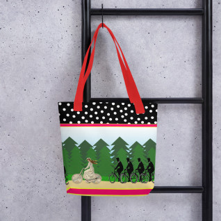A Merry Chase Tote bag