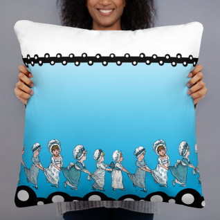 Blue girls Pillow
